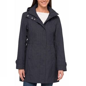 Kirkland Ladies' Trench Rain Jacket, Small, Navy